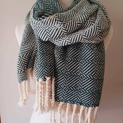 Handwoven Cotton Throw/Oversized Scarf