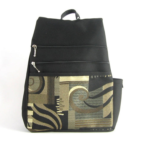 Medium Side Entry Backpack Purse - Fabric