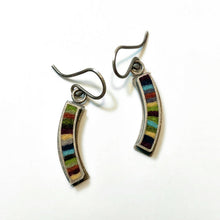  Curved Skinny Rectangle Earrings- Small - Michele A Friedman