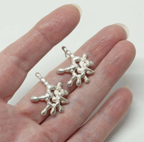 Viscosity Silver Earrings