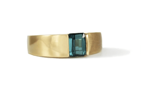 Contemporary Green Tourmaline Ring