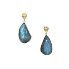  Faceted Blue Labradorite with Dot Post - Shaya Durbin Jewelry