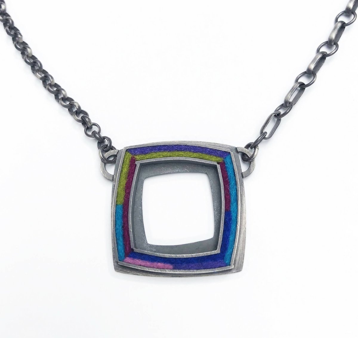 Large Square Donut Necklace 20