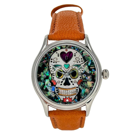 Sugar Skull - Dia de Los Muertos Timepiece - 38mm