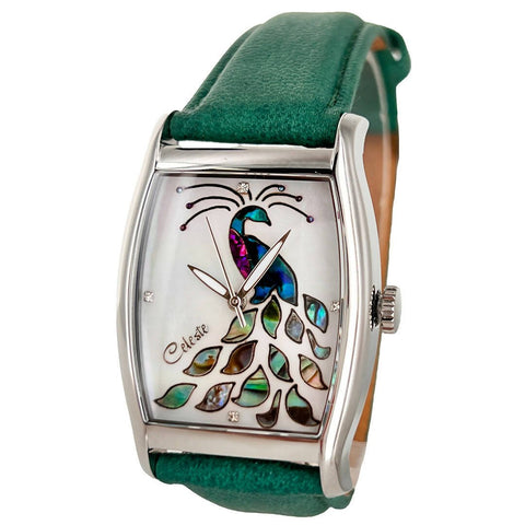 Peacock Watch - Rectangular