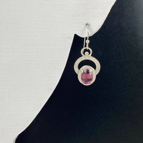 pink tourmaline earrings and pendant