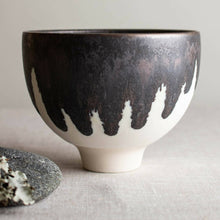  Bronze and White Footed Vessel - Lisa Fleming Ceramics