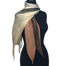  Pleated Silk Scarf with ombré dyeing - Laura Hunter