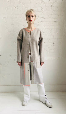  ONE OF A KIND • MDC RE•Created Wool Felt Coat - Martina Dietrich Couture