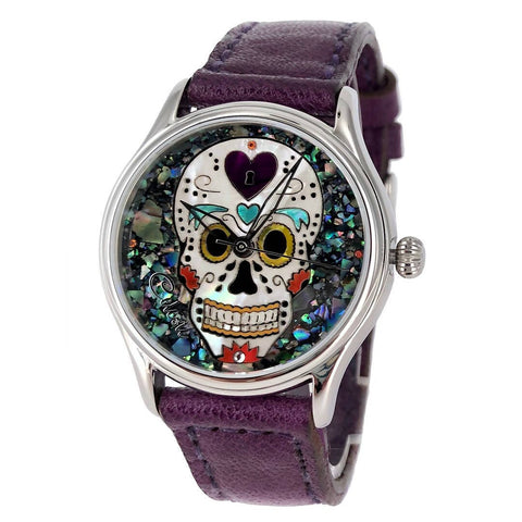 Sugar Skull - Dia de Los Muertos Timepiece - 38mm