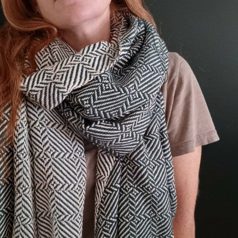 Handwoven Cotton Throw/Oversized Scarf