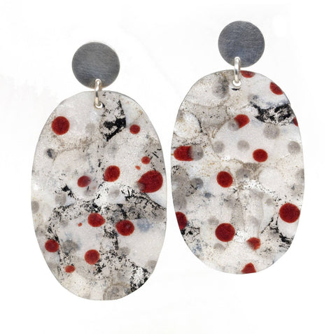 Resin Polka Earrings