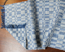  50" Indigo & Hemp Table Runner - Kelly Wove It