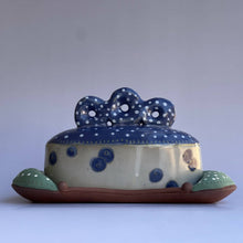  Three Lifesavers in the Ocean Butter Dish - Deb Sullivan Pottery