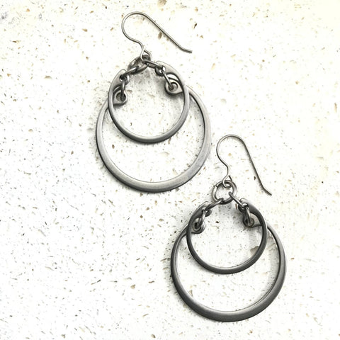 Overlapping Graduated Earrings