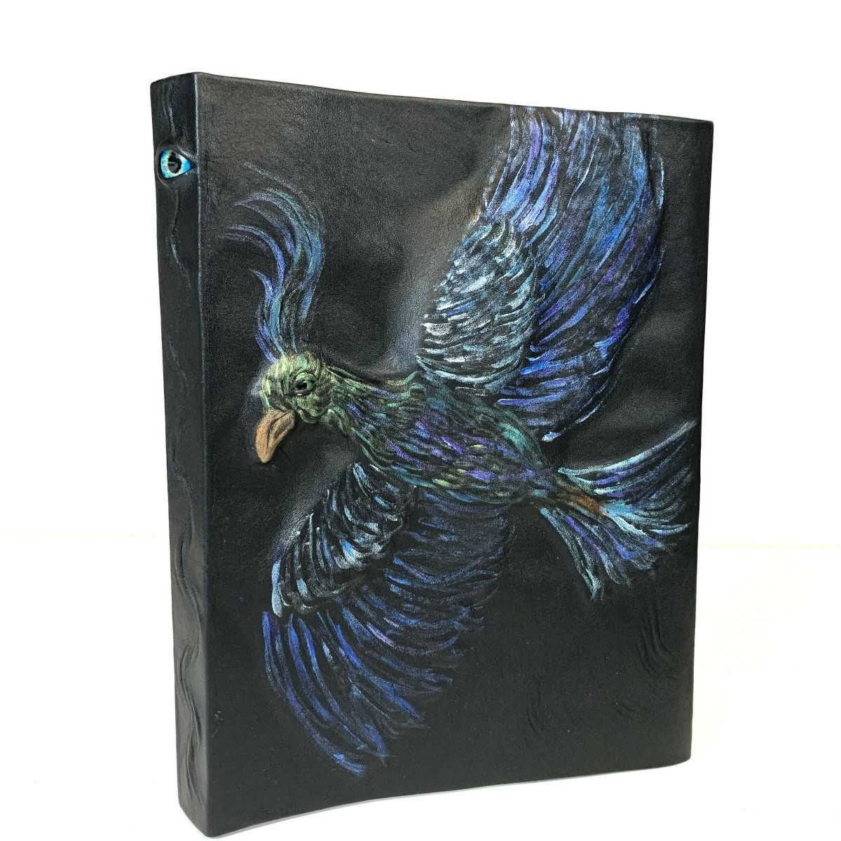 Large Leather journal with Bird in Flight on cover