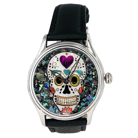 Sugar Skull - Dia de Los Muertos Timepiece - 38mm