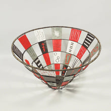  Color Swatch Basket - in red, black, and gray - Sally Prangley