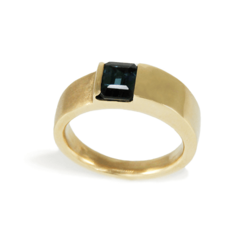 Contemporary Green Tourmaline Ring