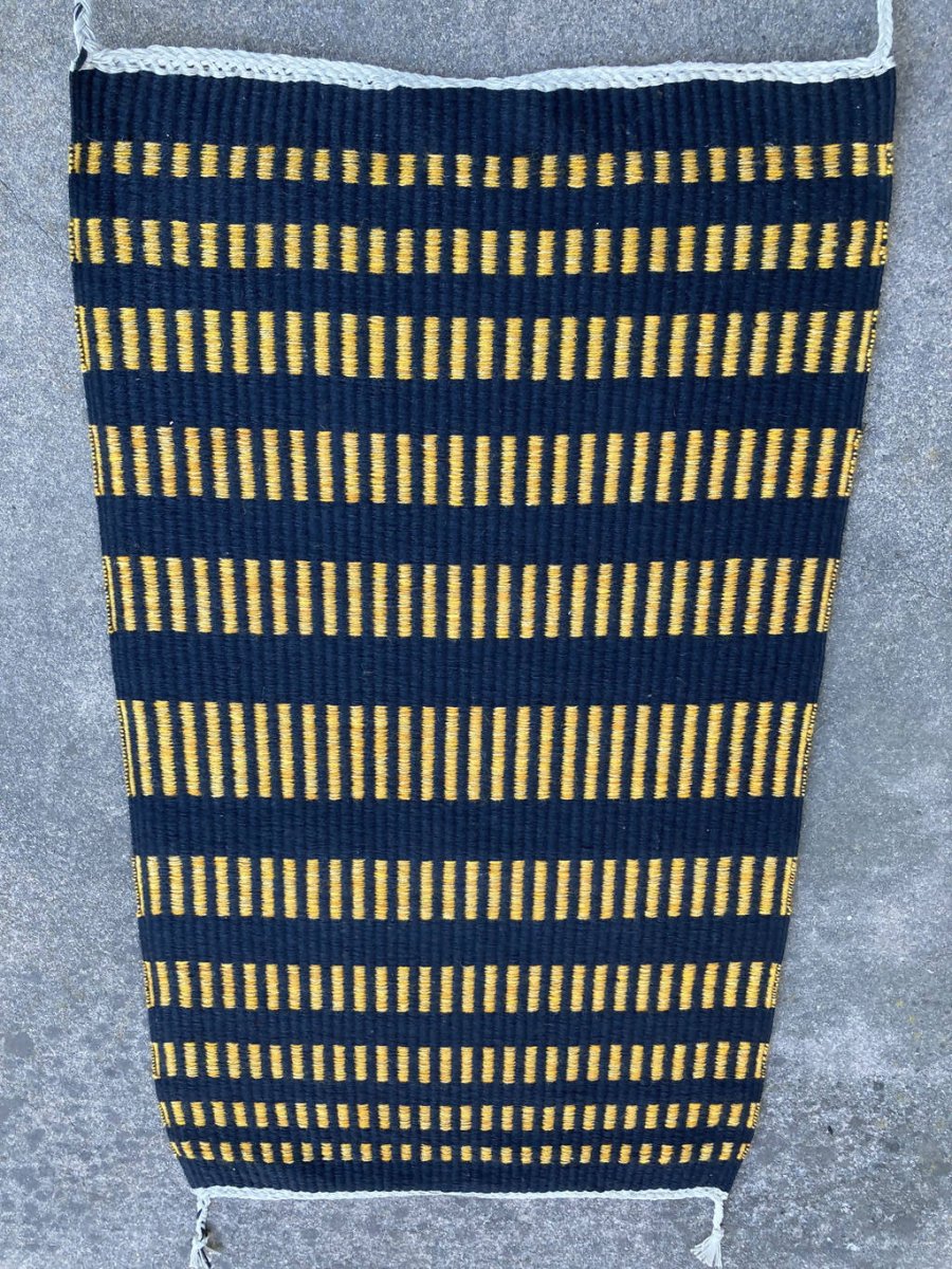 Rug, Woven, Black And Gold