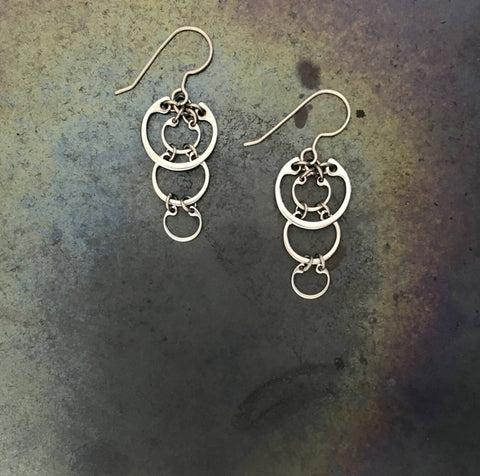 Cascading Circles Earrings (Small)