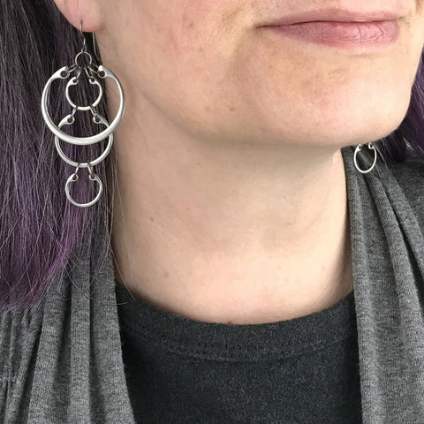 Cascading Circles Earrings (Large)