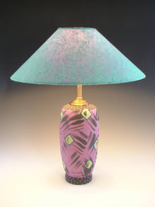  Brush Strokes lamp in purple - Mann Made Designs