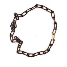  Hand Forged Oxidized Sterling Silver with 14k Gold Clasp - Gabrielle Gould