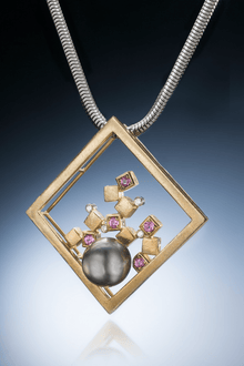  Tahitian Pearl and Gold Pendant - Artisan Jewelers