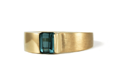 Contemporary Green Tourmaline Ring