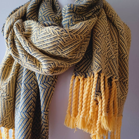 Handwoven Cotton Throw/Oversized Scarf